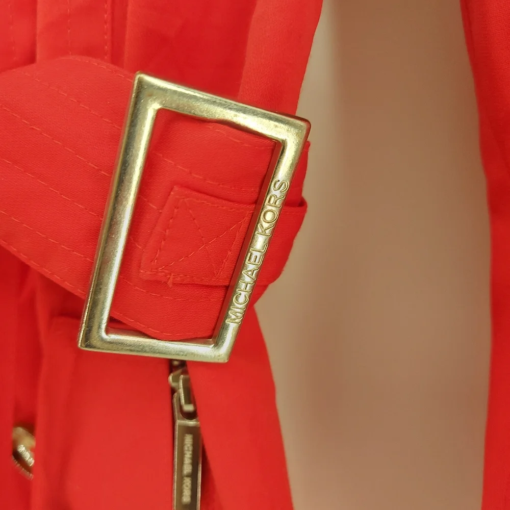 Michael Michael Kors Red Trench Size XS - Picture 5 of 11